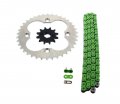 Fits Honda Trx250r 250r 520-92 Green Non O Ring Chain Sprocket Silver 12 38
