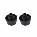 2-piece Black Rubber Bumper Cushion Hood Stoppers Body Replacement For 2007-2018 Wrangler Jk