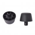 2-piece Black Rubber Bumper Cushion Hood Stoppers Body Replacement For 2007-2018 Wrangler Jk