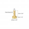 Uxcell Knurled Thumb Screws M5x16mm Flat Brass Bolts Grip Knobs Fasteners For Pc Electronic Mechanical 5pcs