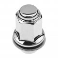 A-premium 24pcs Wheel Lug Nuts M12 X 1 5 Chrome Flat Seat Mag Compatible With Lexus Gx460 Gx470 Toyota Tacoma 4runner Camry