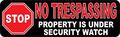 10in X 3in Under Security Watch No Trespassing Magnet Business Door Signs By Stickertalk 