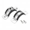 Uxcell Adjustable Pipe Bracket Clamp 1-1 4 32mm Wall Ceiling Mount Iron Strap Support 5pcs
