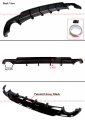 Gt Style Shark Fin Gloss Black Rear Diffuser Underbody Spoiler Compatible For 2022 2023 Honda Civic Ex Lx Si Touring Sport 4