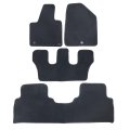 Velour Floor Mats For Kia Sorento 2016 2020 Custom Fit All Season Black Carpet Liners Anti Slip 1st 2nd And 3rd Row Full Set 
