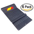 Pack Of 6 Pair Plastic Park Right Parking Mat Guides For Garage Vehicles Antiskid Car Safety Gray