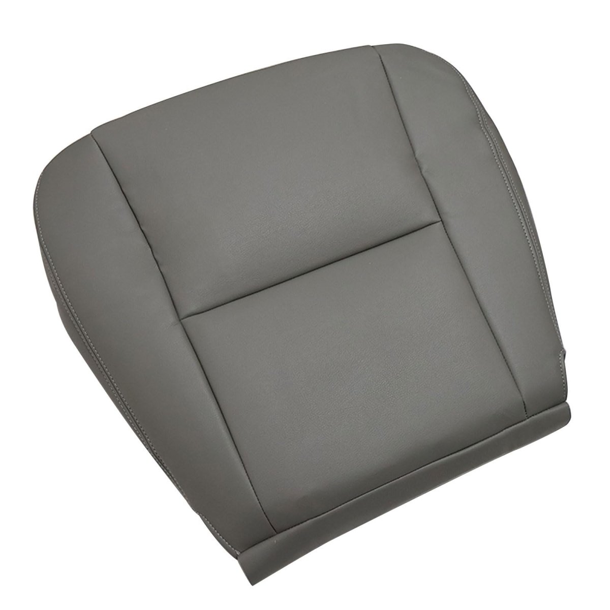 Secos Passenger Bottom Replacement Leather Seat Cover Gray For Toyota Tundra 2005 2006