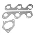 Aluminum Exhaust Manifold Header Gasket Set Compatible With 90-94 Ford Ranger Explorer Mazda Navajo B4000 4 0l V6