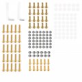 Topteng 158pcs Universal Motorcycle Sportbike Windscreen Fairing Bolts Kit Fastener Clips Screws For Yamaha Kawasaki Suzuki