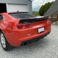 Hecasa Rear Trunk Spoiler Wing Compatible With 2010-2013 Chevrolet Camaro Lid Black