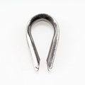 M2 304 Stainless Steel 1 16 3 32 Diameter Wire Rope Cable Thimbles Rigging 50 Pcs 
