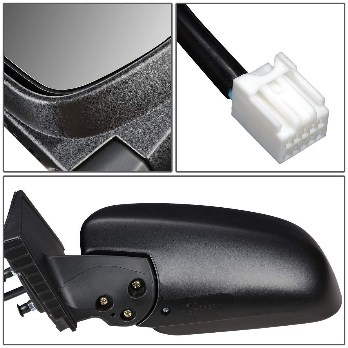 Auto Dynasty To1320201 Oe Style Powered Driver Left Side View Door Mirror For Toyota Sienna 04-10