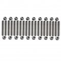 Dewhel 20 Pcs Stainless Exhaust Manifold Stud Kit Manifolds Super Duty For Ford 6 8 Liter V10 