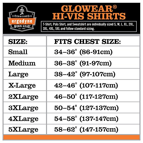 Glowear 8289 Ansi High Visibility Lime Reflective T-shirt 2xl