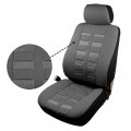 Ocpty Car Seat Cover Stretchy Universal Cushion W Headrest 100 Breathable Automotive Accessories Durable For Most Cars Gray