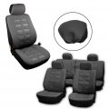 Ocpty Car Seat Cover Stretchy Universal Cushion W Headrest 100 Breathable Automotive Accessories Durable For Most Cars Gray
