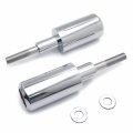 Httmt- Chrome Extended Frame Sliders Crash Protectors Compatible With 2003-2006 Hond Cbr 600rr P N Mt219-016a-cd