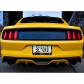 Ipick Image For Ford Mustang Gt 5 0 Outline In Yellow Dual Logo Black Real Carbon Fiber License Plate Frame