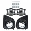 Labwork 1 Pair Fog Lights Assembly Replacement For 2013-2015 Honda Accord Coupe Clear Lens With Bulbs And Bezels Driving Light
