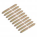 Uxcell 6x47mm Hanger Bolts 80pcs Double Ended Self-tapping Thread Wood To Dowel Screws For Connecting
