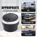 4pcs Round Ac Air Outlet Vent Louvered Dashboard Electroplate Knob For Rv Bus Boat Yacht Caravan 87mm 75mm 70mm