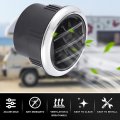 4pcs Round Ac Air Outlet Vent Louvered Dashboard Electroplate Knob For Rv Bus Boat Yacht Caravan 87mm 75mm 70mm