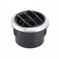 X Autohaux 4pcs Round Ac Air Outlet Vent Louvered Dashboard Electroplate Knob For Rv Bus Boat Yacht Caravan 87mm 75mm 70mm
