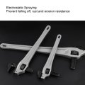 Kimiss Adjustable Offset Pipe Wrench Heavy Duty Aluminum Plumbing With Cr Mo Floating Hook Jaw I Beam Handle For Fitters 24