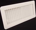 4 X 12 Floor Register With Louvered Design Heavy Duty Rigid Air Supply Damper Lever White 