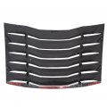 Ecotric Carbon Fiber Print Rear Window Louver Cover Compatible With 2011-2023 Dodge Charger Sxt Gt Rt Scat Pack Scat Widebody