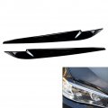 Newsmarts Pair Headlight Eyelids Trim Headlight Eyebrow Cover Sticker Eye Lid Eyebrows Decoration For Bmw X5 F15 X6 F16 2014