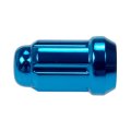 Spline Drive Wheel Lock Set For Chevy Astro 1990 2002 Alloy Steel Blue External Design Fine Thread 20 Locks And 1 Key Conical