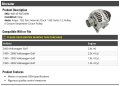 Alternator 120 Amp 6 Groove Serpentine Clutch Pulley Compatible With 1999-2006 Volkswagen Golf