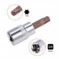 Uxcell 2pcs 3 8 Drive X T40 Torx Bit Socket S2 Steel Bits Cr-v Sockets 38mm Length Use With Ratchet Wrench Slide Bar Extension
