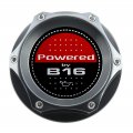 Vms Racing Gunmetal Oil Cap With Powered By B16 Emblem In Cnc Machined Billet Aluminum Compatible Honda Integra Series Engines
