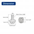 Uxcell M4x10mm Phillips Hex Head Flange Bolts 10pcs 304 Stainless Steelagon Hex Machine Screws