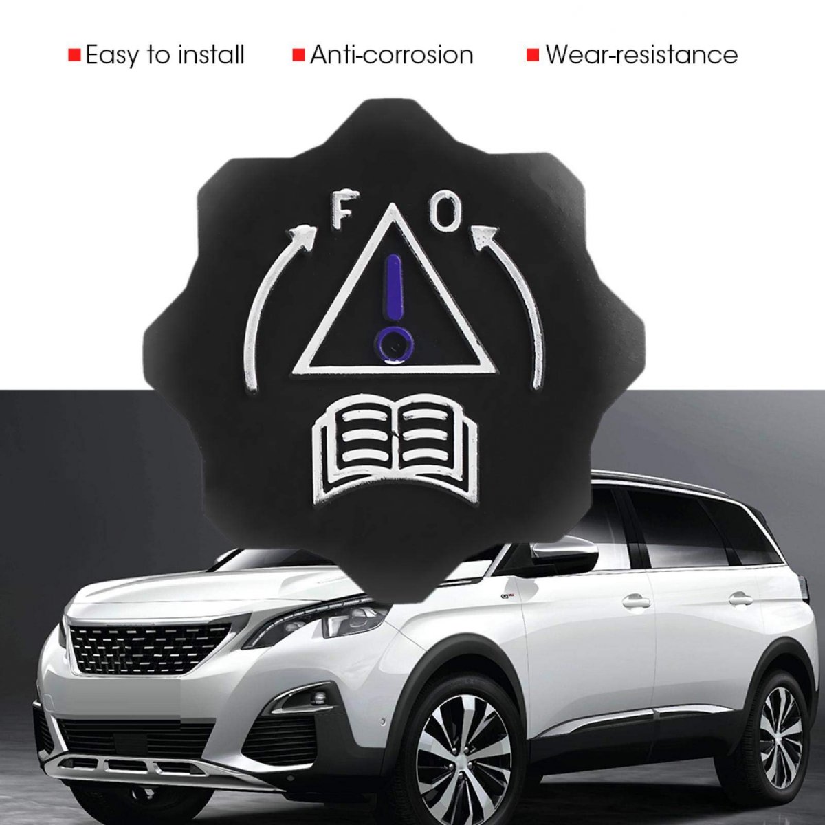 Coolant Reservoir Cap Overflow Tank Radiator Car Header For 106 Ii 107 108 206 207 208