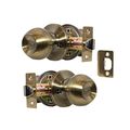 Constructor Con4123 Chronos Passage Door Lever Lock Knob Handle Set Antique Bronze 