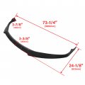 Hecasa Front Bumper Lip Compatible With 2016-2020 Tesla Model S Carbon Fiber Color Splitter Trim Protection Spoiler 3pcs