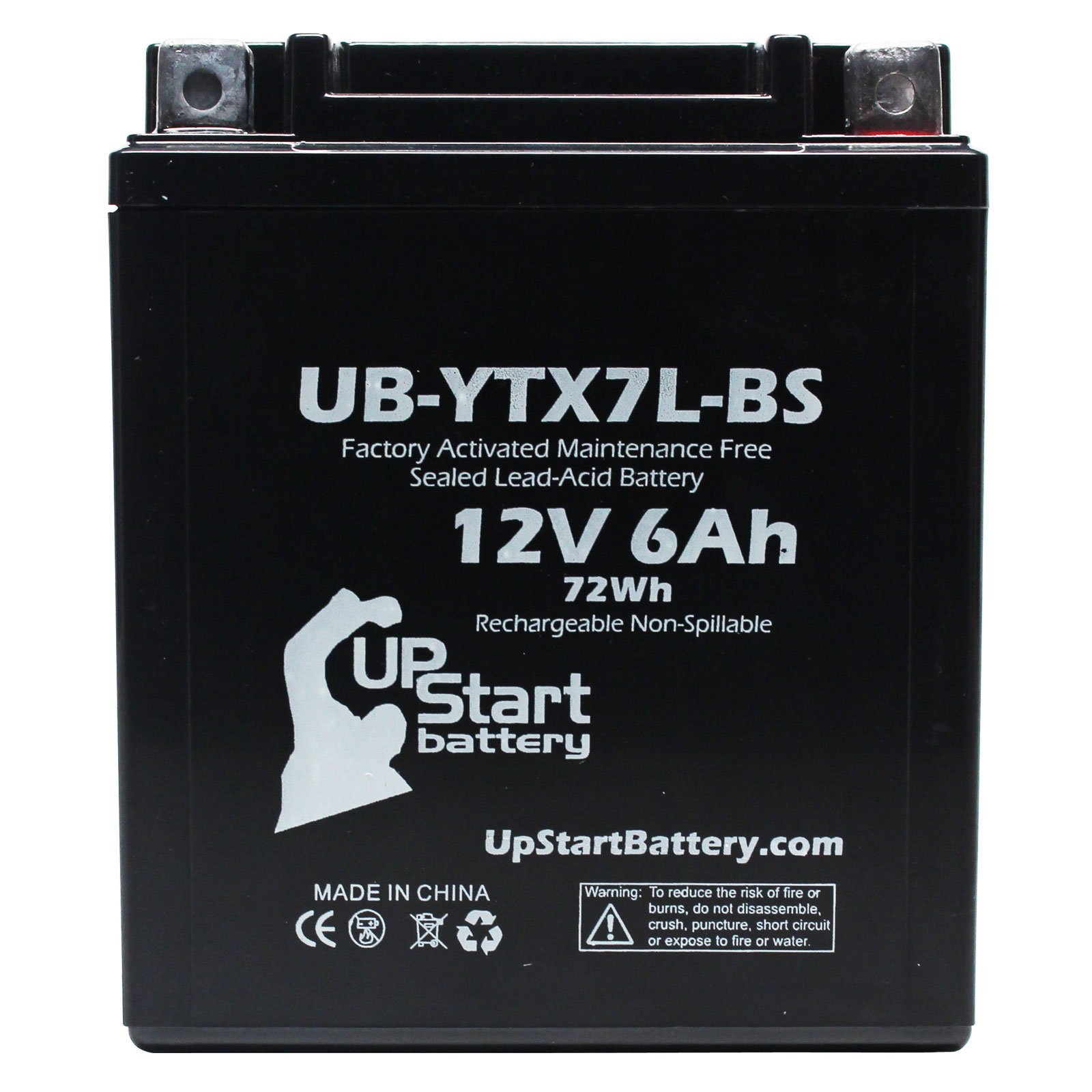 2-pack Replacement 2004 Kawasaki Ex250 Ninja 250cc Factory Activated Maintenance Free Motorcycle Battery 12v 6ah Ub-ytx7l-bs