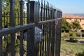 Viperx5-2 Two Sided Gate Latch Wrap Around Design For 2 In Vinyl And Aluminum Gates Padlock Lockable Reversible Push Button 