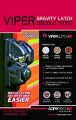 Viperx5-2 Two Sided Gate Latch Wrap Around Design For 2 In Vinyl And Aluminum Gates Padlock Lockable Reversible Push Button