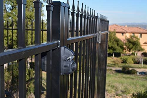 Viperx5-2 Two Sided Gate Latch Wrap Around Design For 2 In Vinyl And Aluminum Gates Padlock Lockable Reversible Push Button