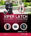 Viperx5-2 Two Sided Gate Latch Wrap Around Design For 2 In Vinyl And Aluminum Gates Padlock Lockable Reversible Push Button