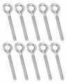 M8 Eye Bolt Ring Bolts 10 Pack Heavy Duty Stainless Steel Shoulder Lifting Threadedbolts Welded Closed Screw Rod Eye 