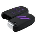 Purple Slash Silicone Key Fob Cover Case Protector For Dodge Charger Challenger Srt Hornet R T Dart Durango Journey Replacement