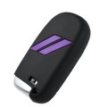 Purple Slash Silicone Key Fob Cover Case Protector For Dodge Charger Challenger Srt Hornet R T Dart Durango Journey Replacement 