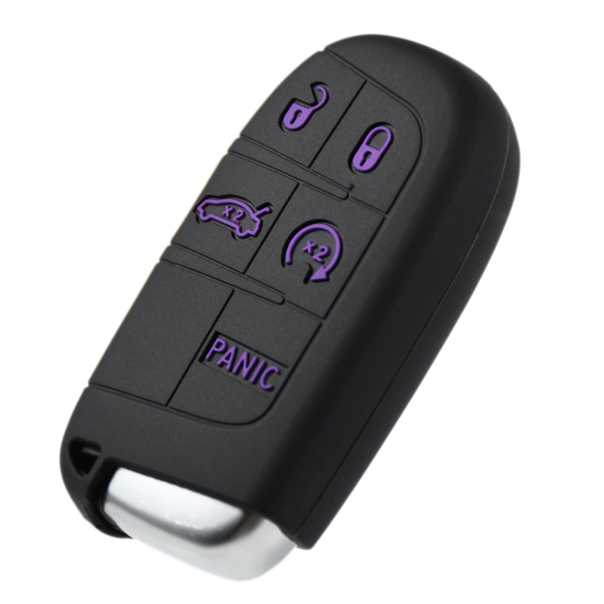 Purple Slash Silicone Key Fob Cover Case Protector For Dodge Charger Challenger Srt Hornet R T Dart Durango Journey Replacement