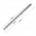 Uxcell Masonry Drill Bit 10mm X 200mm Carbide Tipped Rotary Hammer Round Shank 125mming For Impact Drill