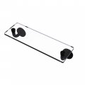 Allied Brass Rm-1-16 Remi Collection 16 Inch Vanity Beveled Edges Glass Shelf Matte Black 